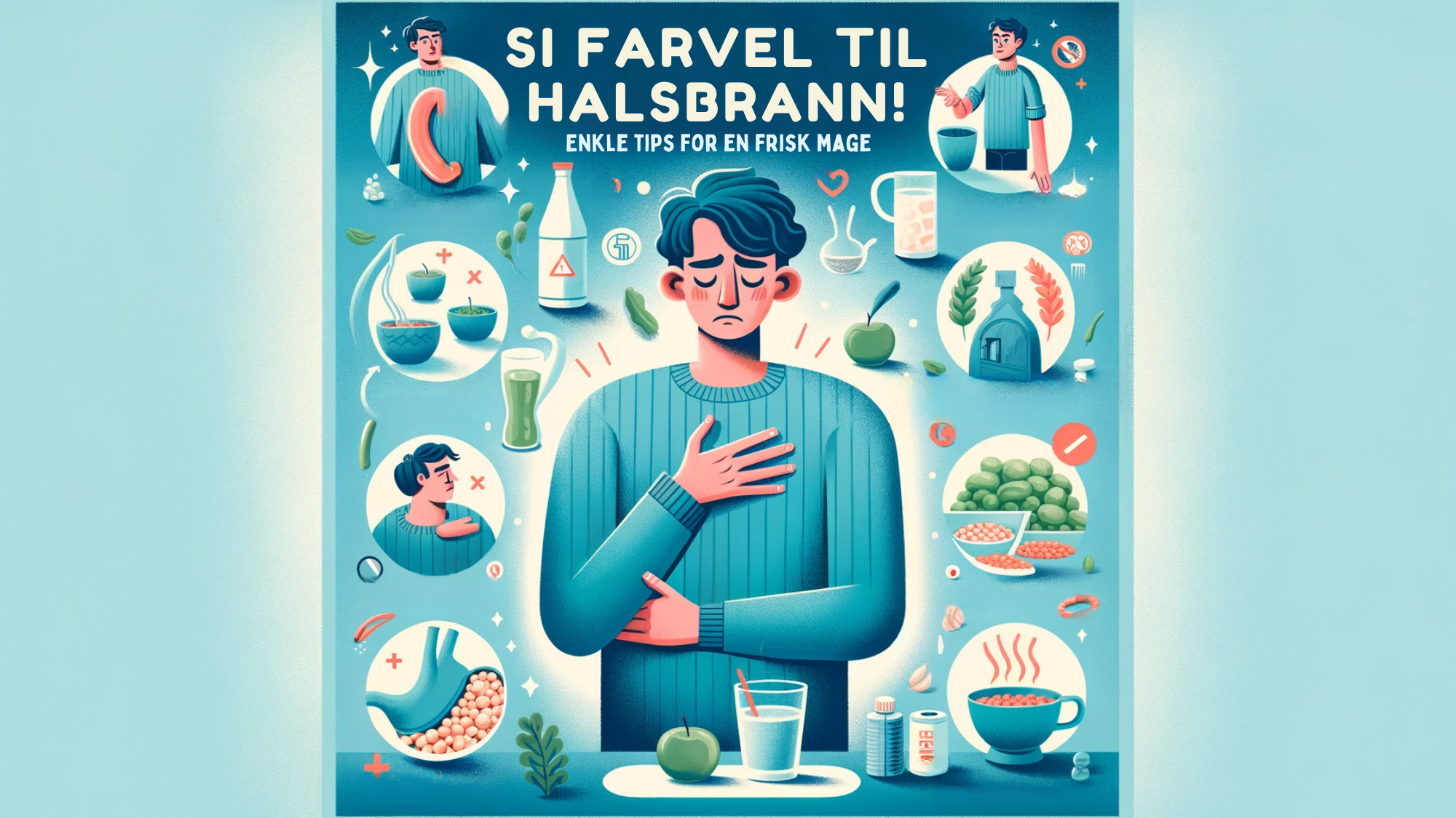 Si farvel til halsbrann! 3 enkle tips for en frisk mage