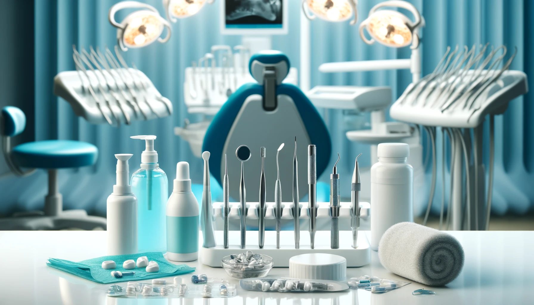 Dental kontor viser metoder for å lindre tannrotbetennelse