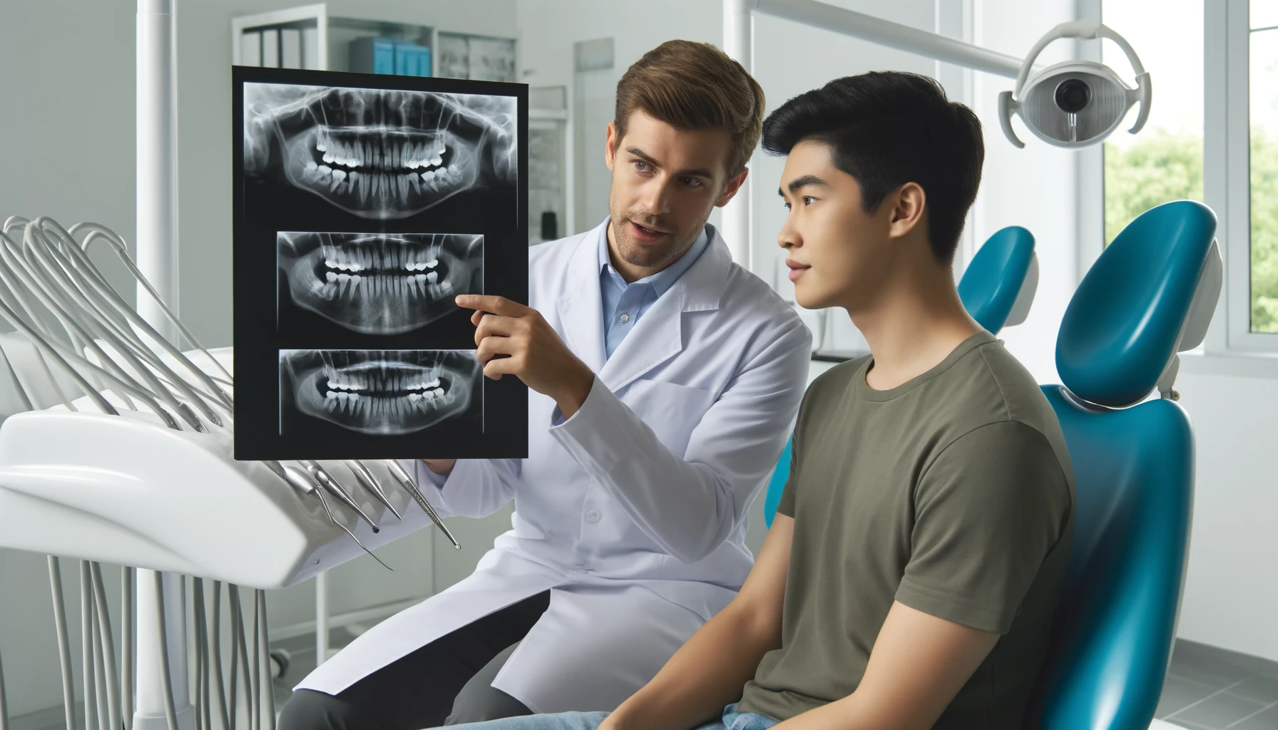 Tannlege forklarer fjerning av gamle amalgamfyllinger.