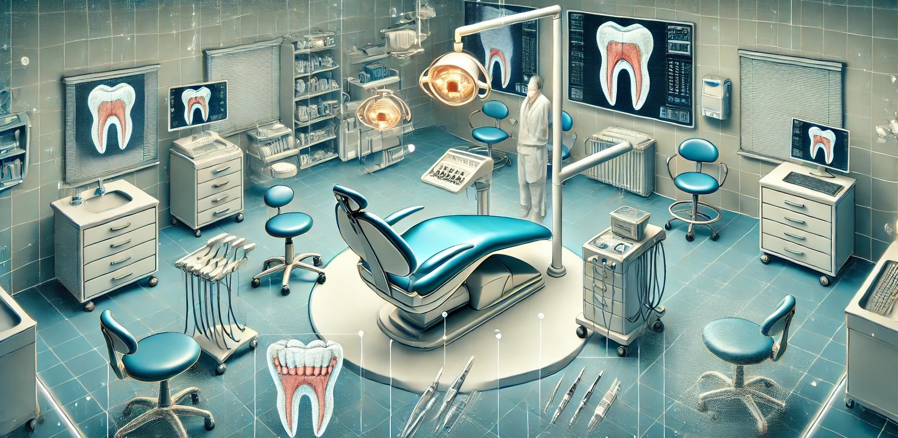 Faktorer som påvirker prisen på rotfylling hos tannlegen, vist i klinikkinnstilling.